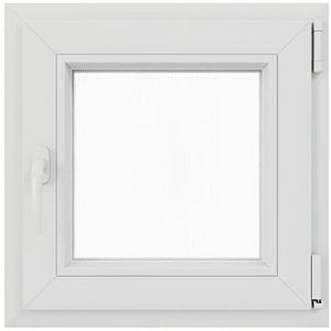 Fereastra termopan PVC, alb, 4 camere, 56 cm x 56 cm, Dreapta, Simpla deschidere