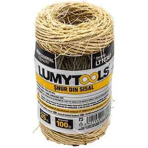 Snur LUMY TOOLS, sisal, 35 m, 100 g, bej