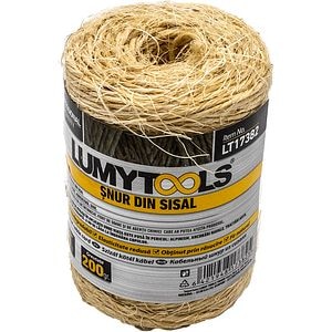 Snur LUMY TOOLS, sisal, 70 m, 200 g, bej