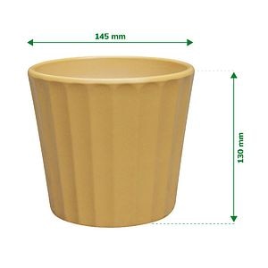 Ghiveci din Argila, Galben, 14.5 cm  Verve