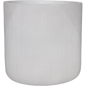 Ghiveci flori VERVE, lut, D 36 cm, gri deschis