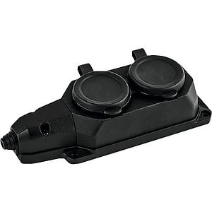 Priza mobila STARKE ST01433, aparent, exterior, 16A, IP44, negru