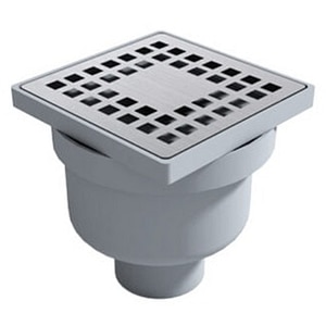 Sifon pardoseala antimiros, verical, D50, PP, gri