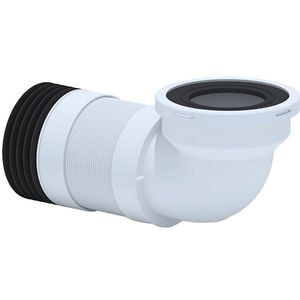 Racord WC cu cot CW280490, 90 grade, 110 x 280-490 mm