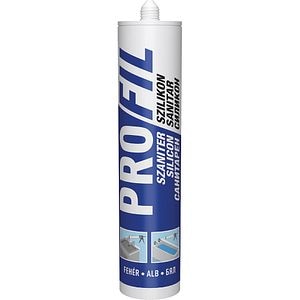 Silicon pentru spatii umede SOUDAL,  aplicare cu pistol, alb, 270 ml