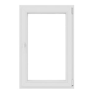 Fereastra termopan PVC, 4 camere, alb,  76X116 cm, deschidere dreapta