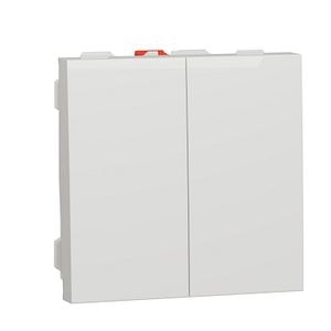 Intrerupator dublu 10A 2m alb