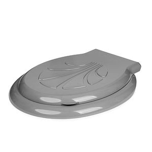 Capac WC gri, plastic