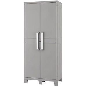 Dulap GOODHOME Major, plastic, 78 x 49 x 182 cm, gri