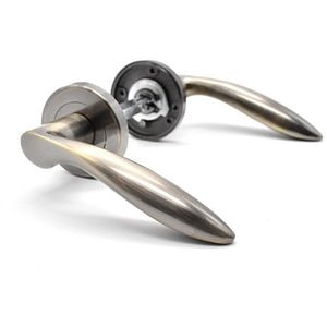 Maner cu rozeta YALE, aluminiu, 126 mm, 2 bucati, alama