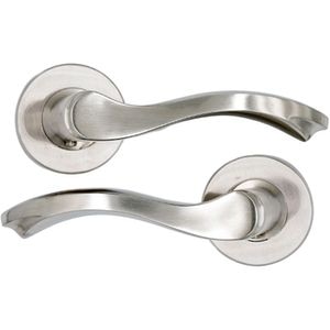 Maner cu rozeta YALE, aluminiu, 122 mm, 2 bucati, nichel