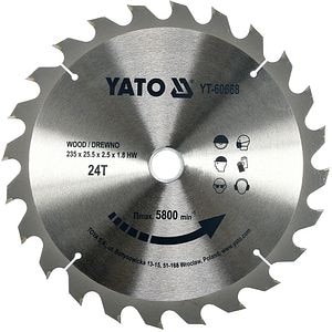 Disc circular pentru lemn YATO, 60T, 160x20mm