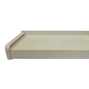 Glaf exterior BRAVO, aluminiu, 150 x 16.5 cm, alb