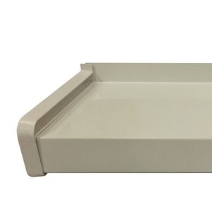 Capete glaf Exterior, Alb, PVC, 22,5 cm  BRAVO