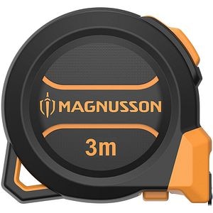 Ruleta magnetica MAGNUSSON, plastic ABS, 3 m, negru-portocaliu