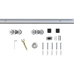 Sistem culisare usa interior TS120, aluminiu, 180 cm, gri