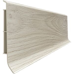 Plinta parchet VILO Linela 408, PVC, 200 x 8 x 1.6 cm, stejar brisbane