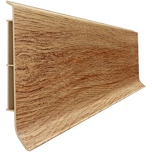 Plinta parchet VILO Linela 407, PVC, 200 x 8 x 1.6 cm, stejar Newcastle