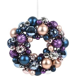 Coronita de Craciun pentru usa, 30 cm, multicolor