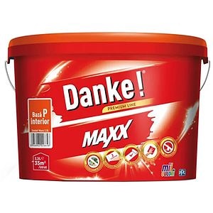 Baza de colorare DANKE Maxx Pastel, pentru interior, alb, 2.5 l