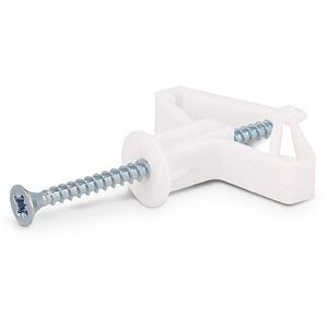 Diblu tip T fluture cu surub KOELNER, 35 buc, argintiu