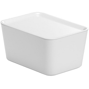 Cutie cu capac 17 x 13 x 8 cm, 1.4l, plastic, alb