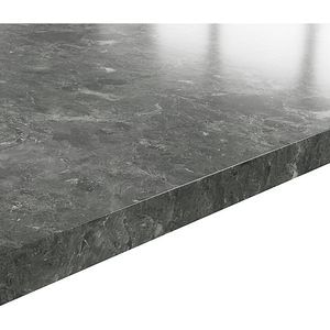 Blat bucatarie GOODHOME, 300 x 62 x 3.8 cm, PAL, gri marmura