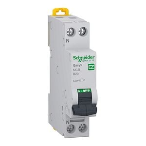 Siguranta automata Schneider Electric Easy9 EZ9P32120, 1P+N, 4500 B, 20A