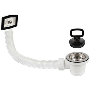 Ventil chiuveta bucatarie cu preaplin, dop manual