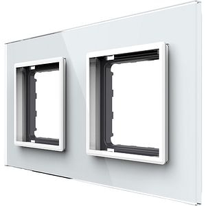 Rama sticla LIVOLO VL-P7E/E-4W, dubla, alb