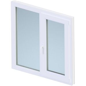 Fereastra termopan PVC, alb, 4 camere, 100 cm x 100 cm, Dreapta, Simpla deschidere