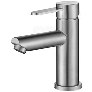 Baterie lavoar CASABLANCA Steel BLR2, ventil click-clack, inox periat