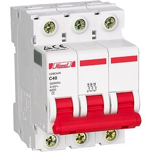 Siguranta automata HIMEL, 3P, 40A, curba C, 4.5kA