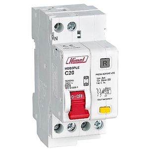 Siguranta automata HIMEL, 1P + N, 20A, curba C, 4.5kA