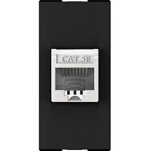 Priza USB HIMEL, interior, IP20, 1 modul, negru