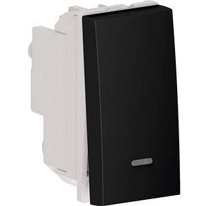 Intrerupator HIMEL, incastrat, 16A, 1 modul, negru