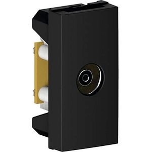 Priza TV HIMEL, interior, IP20, 1 modul, negru