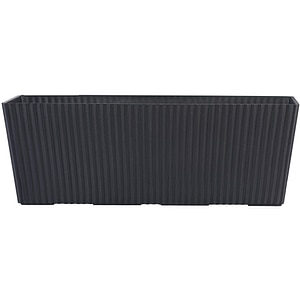 Jardiniera flori VERVE, plastic, 60 x 12 cm, negru