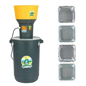 Moara cereale electrica, 1.3 kW, 19000 rpm, galeata plastic 60 L, Micul Fermier