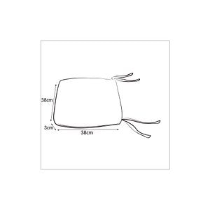 Perna Scaun/Taburet, Albastru, Patrata, 38 x 38 cm • Cocos