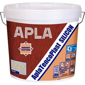 Tencuiala decorativa Apla Tencoplast silicon BO1.5 Cloud, 24Kg