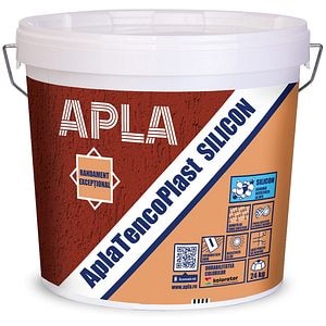 Tencuiala decorativa Apla Tencoplast silicon SC2 Cloud, 24Kg