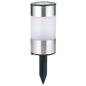 Lampa solara ENTAC EGSL-SS1LT21, 21 cm, IP44, argintiu