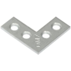 Coltar plat DMX, 25 x 25 x 10 x 1.5 mm, otel, 4 buc