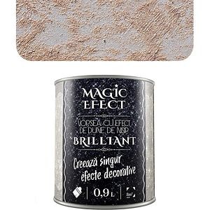 Vopsea cu efect de dune de nisip Magic Effect Brilliant C03, pensula inclusa, cupru, 0.9L