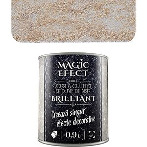 Vopsea cu efect de dune de nisip Magic Effect Brilliant C04, pensula inclusa, cupru, 0.9L