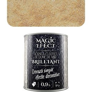 Vopsea cu efect de dune de nisip Magic Effect Brilliant C05, pensula inclusa, bronz, 0.9L
