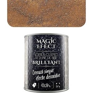 Vopsea cu efect de dune de nisip Magic Effect Brilliant C07, pensula inclusa, cupru, 0.9L