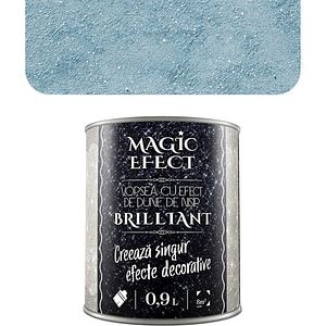 Vopsea cu efect de dune de nisip Magic Effect Brilliant C09, pensula inclusa, bleumarin, 0.9L