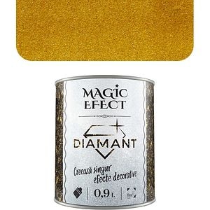 Vopsea cu efect de dune de nisip Magic Effect Diamant C03, pensula inclusa, auriu, 0.9L